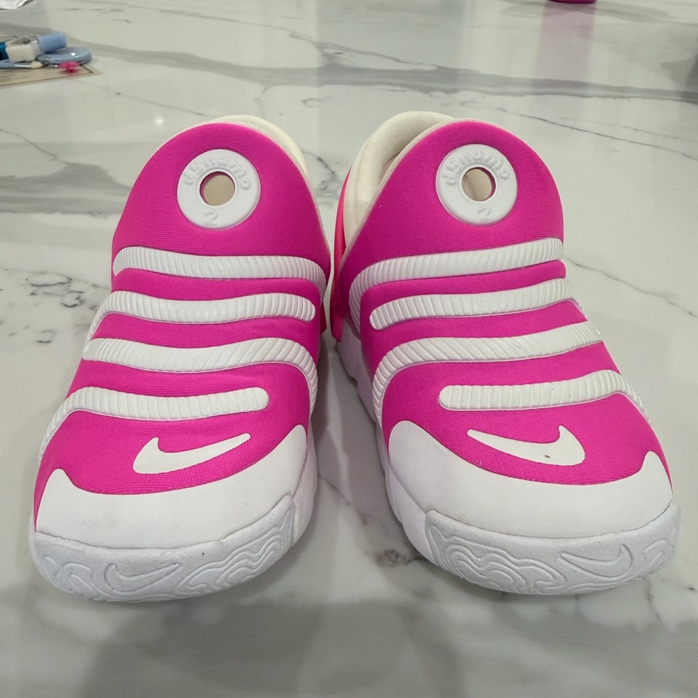Nike Kids Bright Pink and White Slip-On Sneakers *NEW*